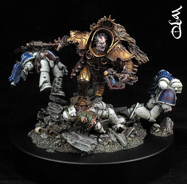 Angron Primarch OfThe World Eaters, Angron Primarch OfThe World Eaters painted by Wiltrichs