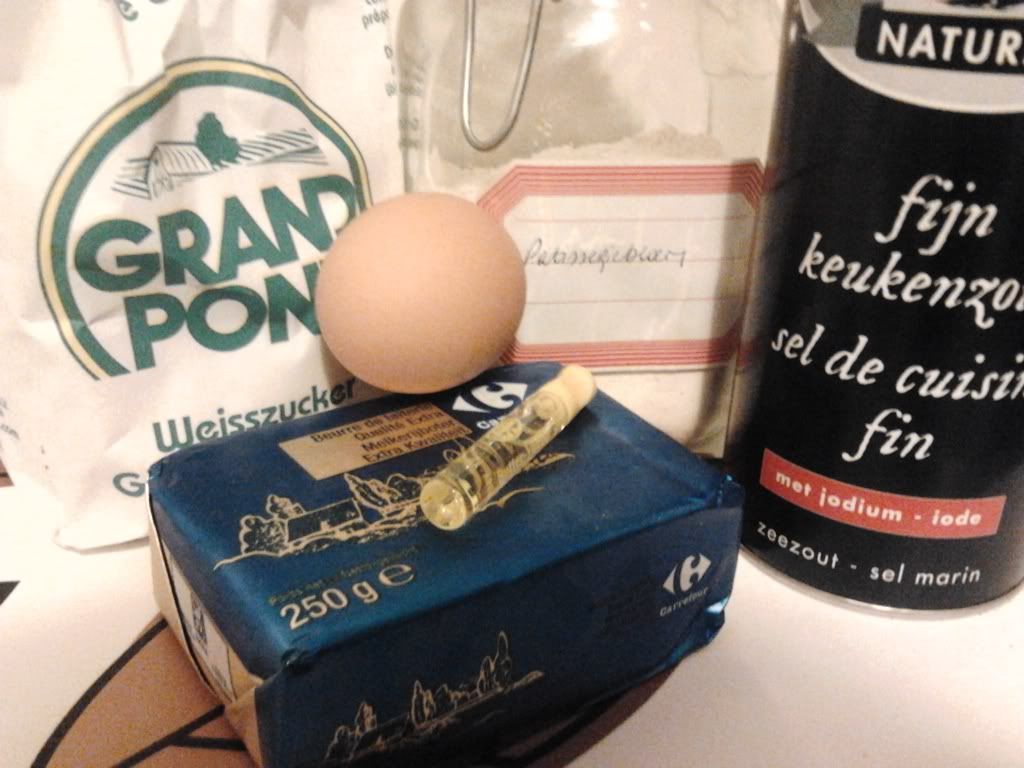 Ingrediënten zanddeeg