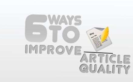 improve article quality