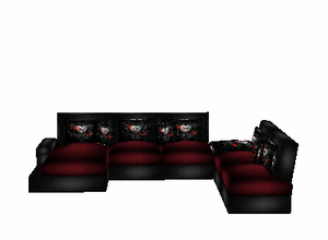 fw dark heart couch with poses