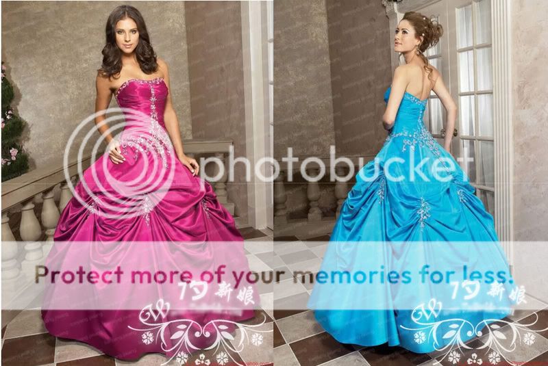 New Custom any color Party wedding dress prom ball gown  